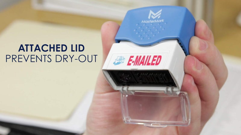 MasterMark Premium 2-Color Pre-Inked Office Stamp (E-Mailed) - Image 4